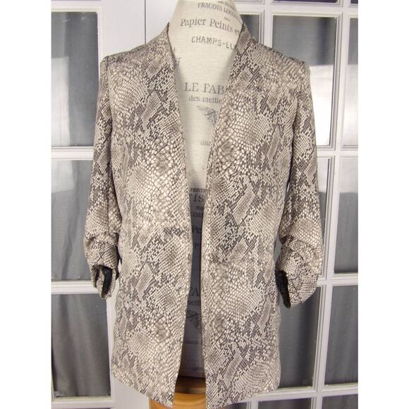 Babaton Aritzia Womens Snake Python Print Macauley Blazer 2 - Picture 1 of 6